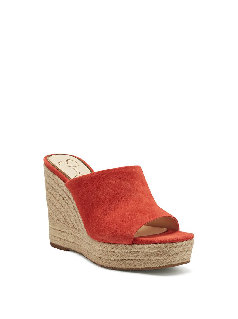 Women's Jessica Simpson Shantelle Platform Shoes Orange | VYPOT-0692