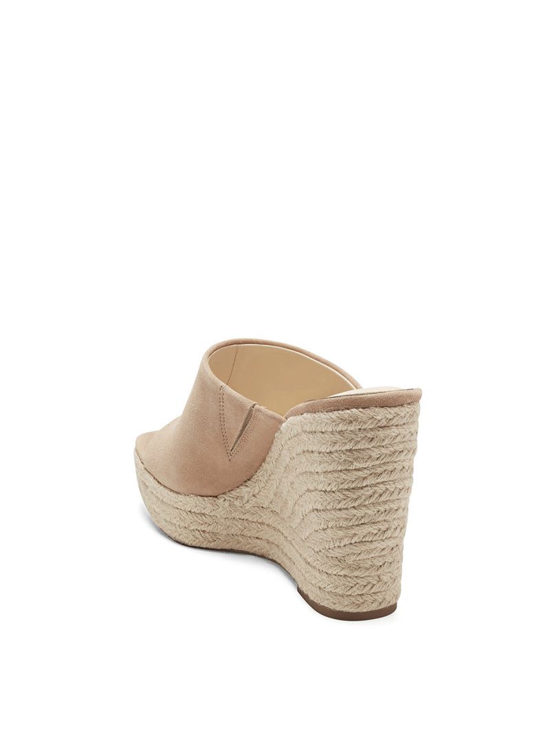 Women's Jessica Simpson Shantelle Slides Beige | ETGSU-8460