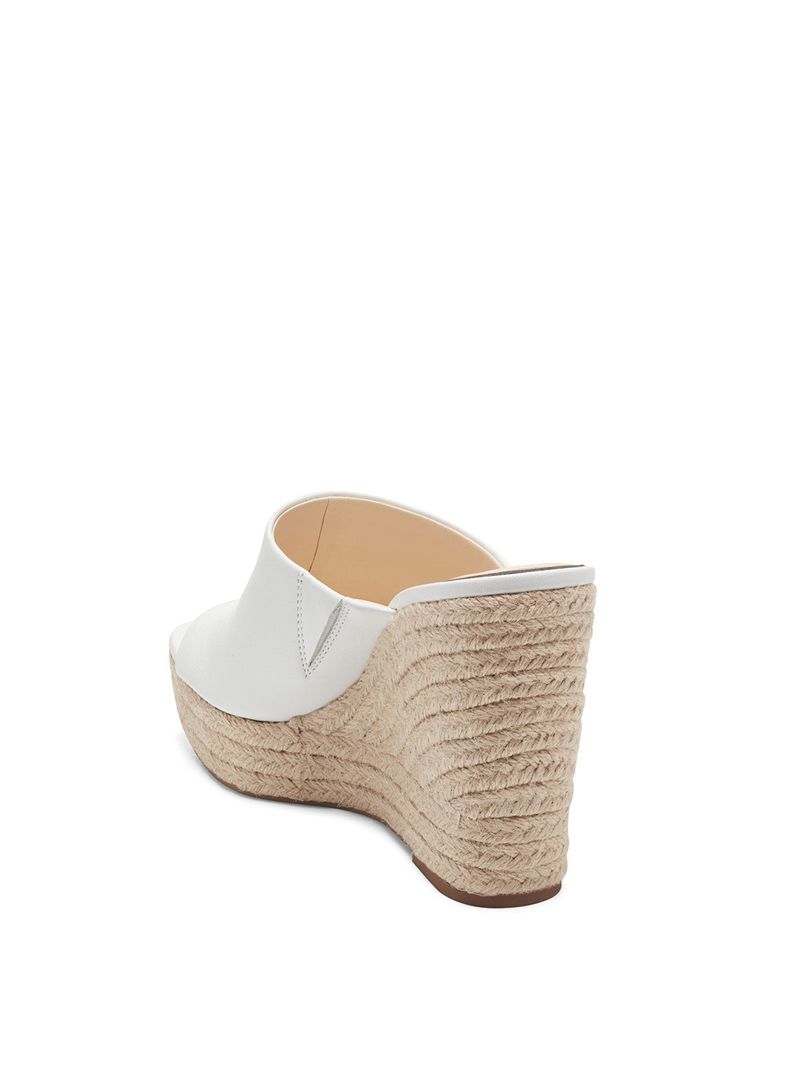 Women's Jessica Simpson Shantelle Slides White | JAZST-0798