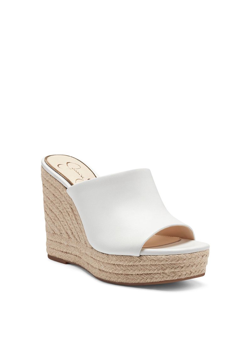 Women's Jessica Simpson Shantelle Slides White | JAZST-0798