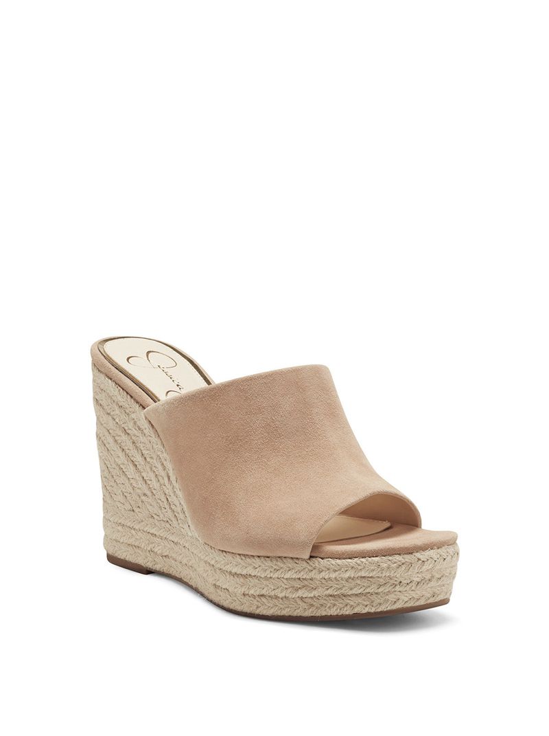 Women's Jessica Simpson Shantelle Wedges Beige | MLBHV-8023