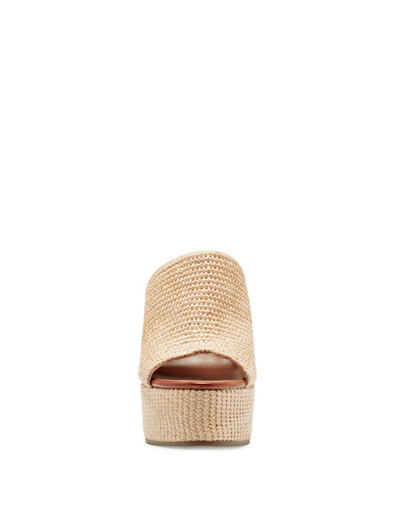 Women's Jessica Simpson Shelbie Slides Beige | KPRFZ-3974