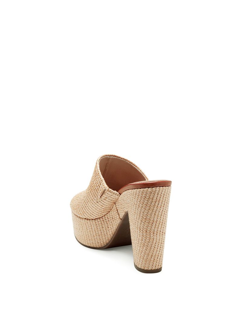 Women's Jessica Simpson Shelbie Slides Beige | KPRFZ-3974