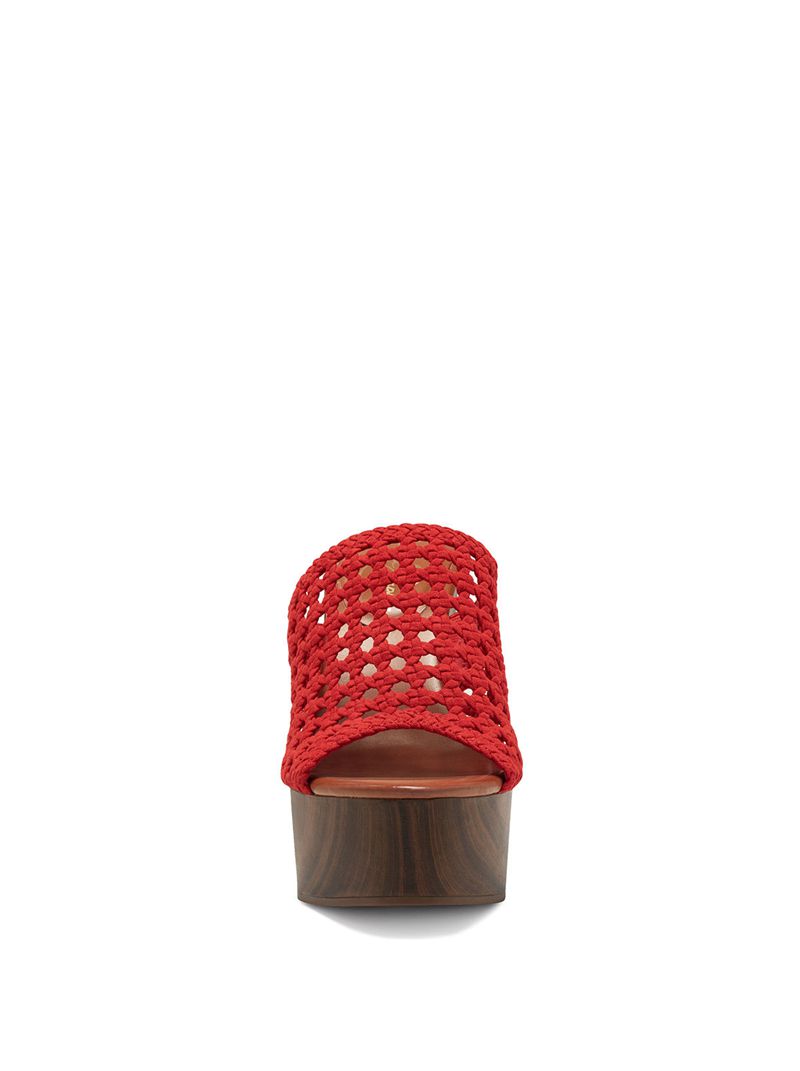 Women's Jessica Simpson Shelbie Slides Red | LMUZA-3091