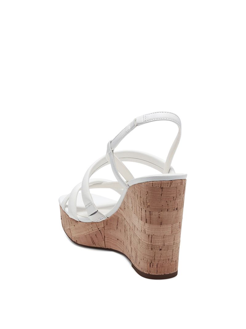 Women's Jessica Simpson Sim Platform Shoes White | EHDIQ-5072