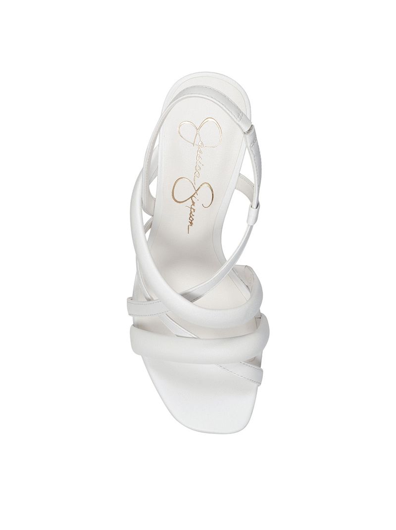 Women's Jessica Simpson Sim Platform Shoes White | EHDIQ-5072