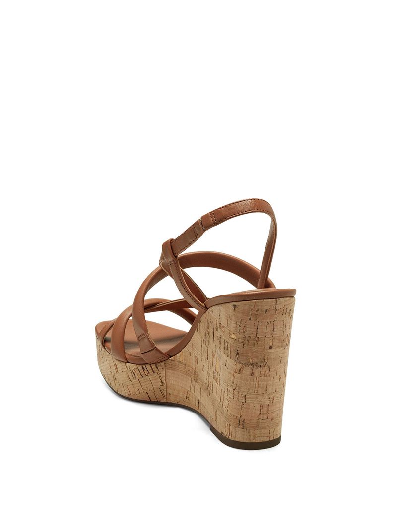 Women's Jessica Simpson Sim Platform Shoes Brown | FLDUR-3106