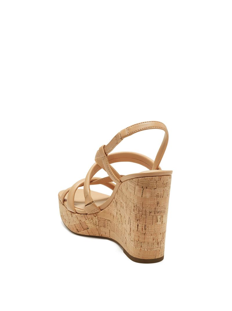 Women's Jessica Simpson Sim Platform Shoes Beige | JDWFB-7620