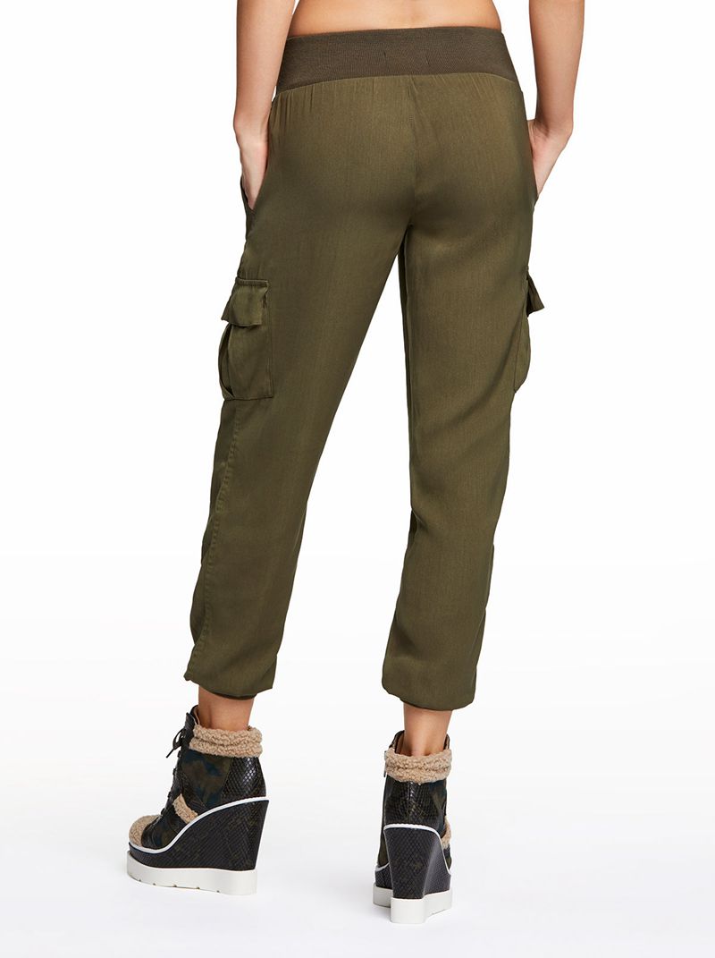 Women's Jessica Simpson Soft Utility Bottoms Green | JNDVW-4307