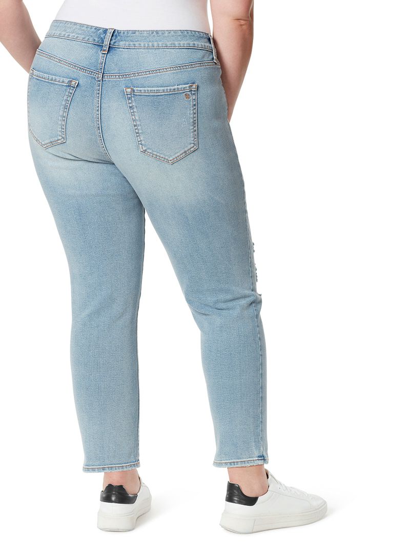 Women's Jessica Simpson Spotlight High Rise Straight Bottoms Blue | DGHWR-0185