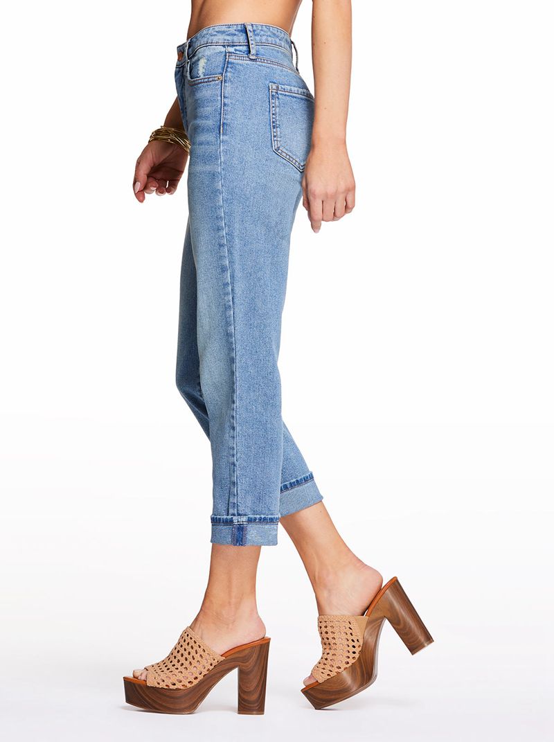 Women's Jessica Simpson Spotlight High Rise Straight Jeans Blue | JGZIK-3029