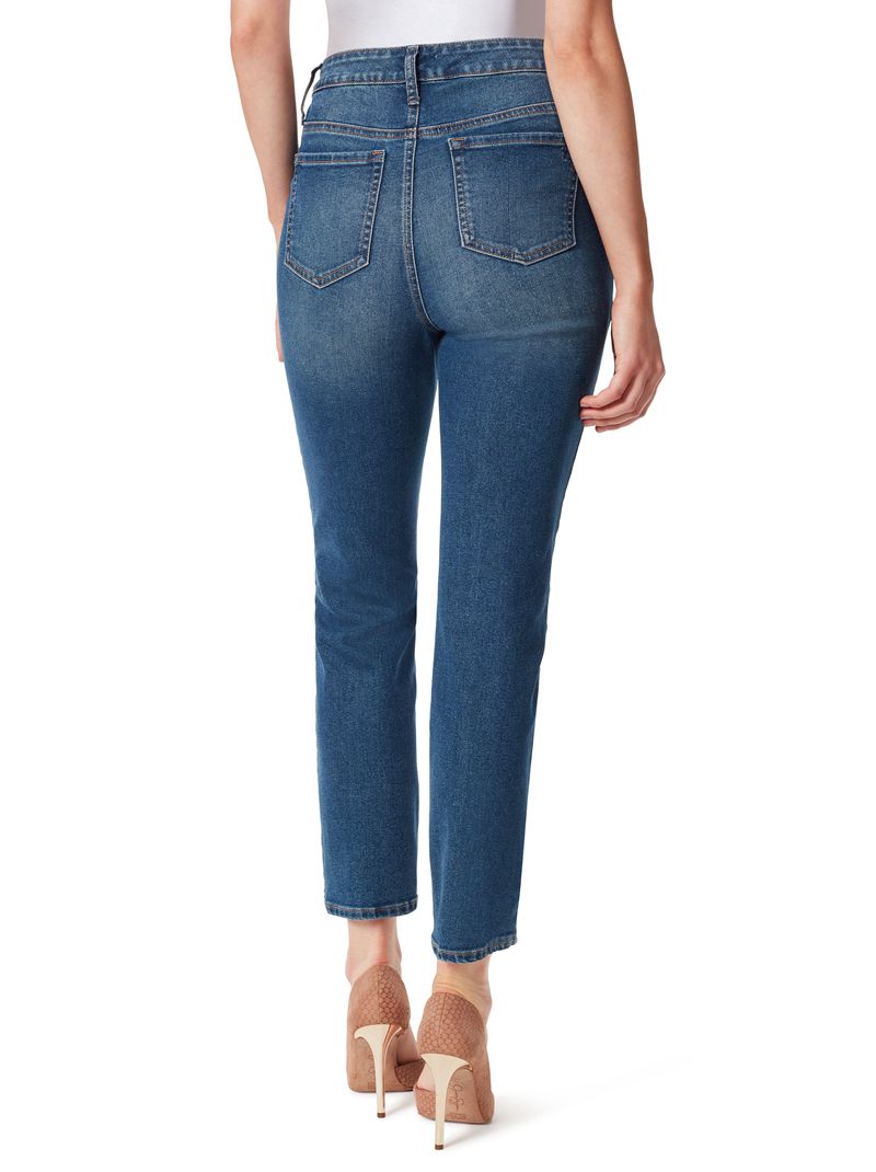 Women's Jessica Simpson Spotlight High Rise Straight Jeans Orange | OYLPN-2437