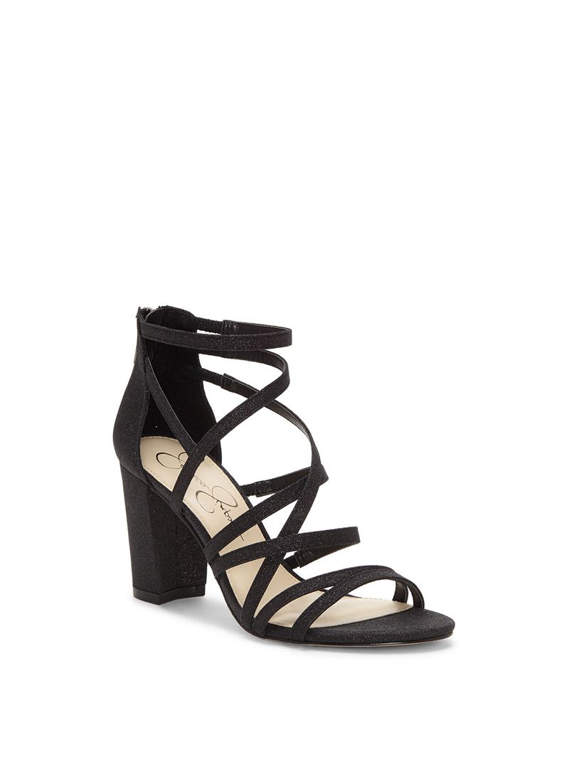 Women's Jessica Simpson Stassey Sandals Black | BNVSK-1396