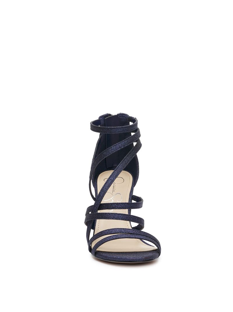 Women's Jessica Simpson Stassey Sandals Navy | BYLIT-4287