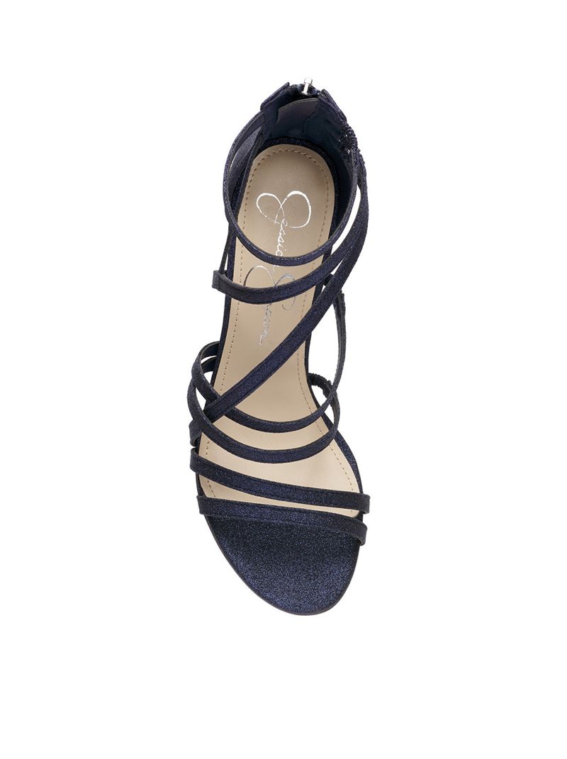 Women's Jessica Simpson Stassey Sandals Navy | BYLIT-4287