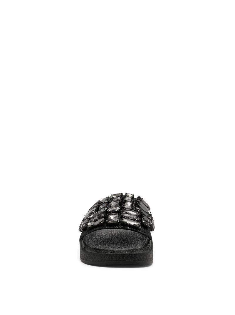 Women's Jessica Simpson Stazee Slides Black | GUZXT-0973