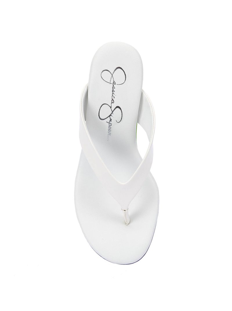 Women's Jessica Simpson Stilla Slides Multicolor White | MDZSR-0582