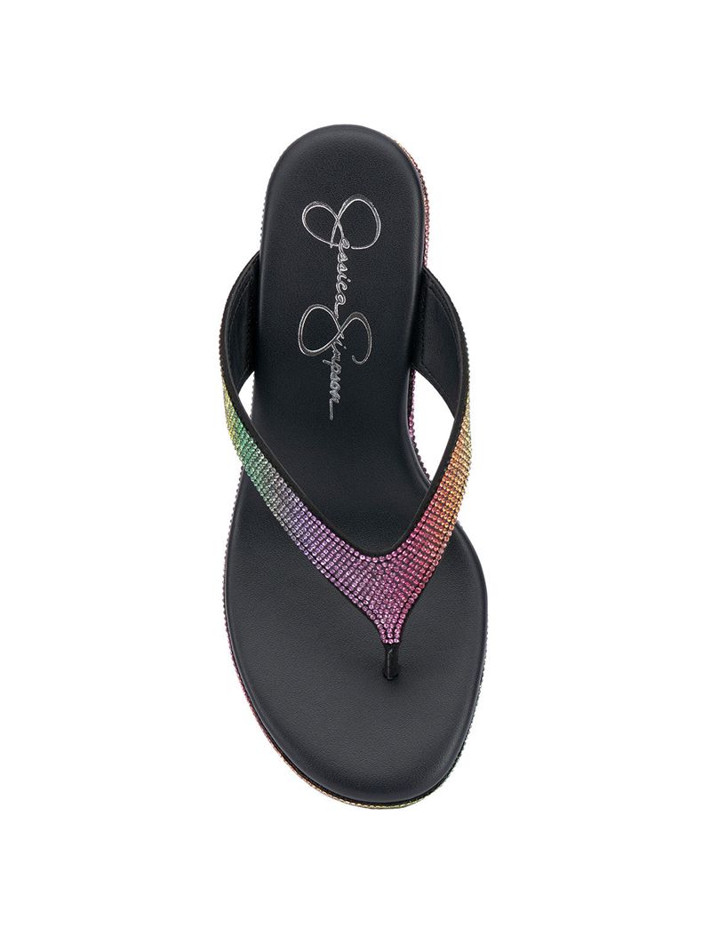 Women's Jessica Simpson Stilla Slides Multicolor | OJELF-6018