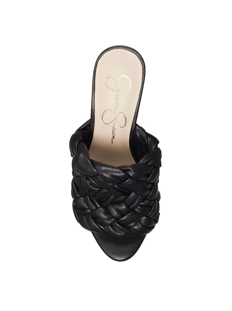 Women's Jessica Simpson Supira Slides Black | NBHIJ-9024