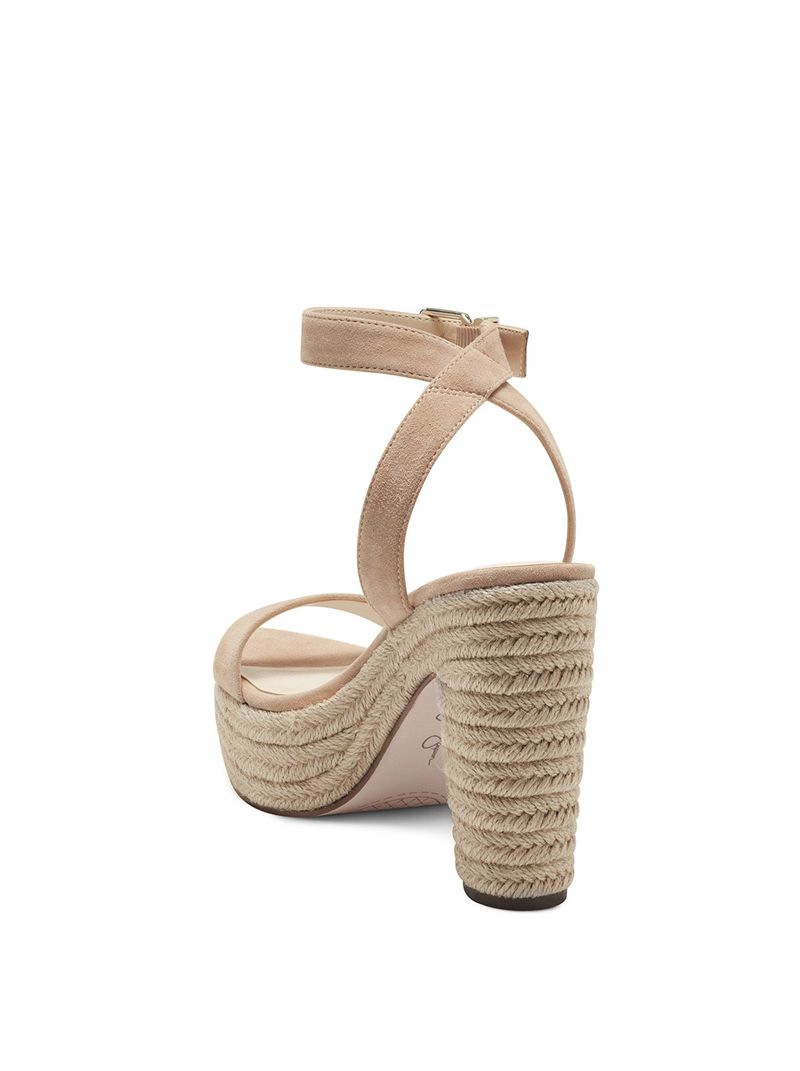 Women's Jessica Simpson Symia Platform Shoes Beige | QJXVM-7214