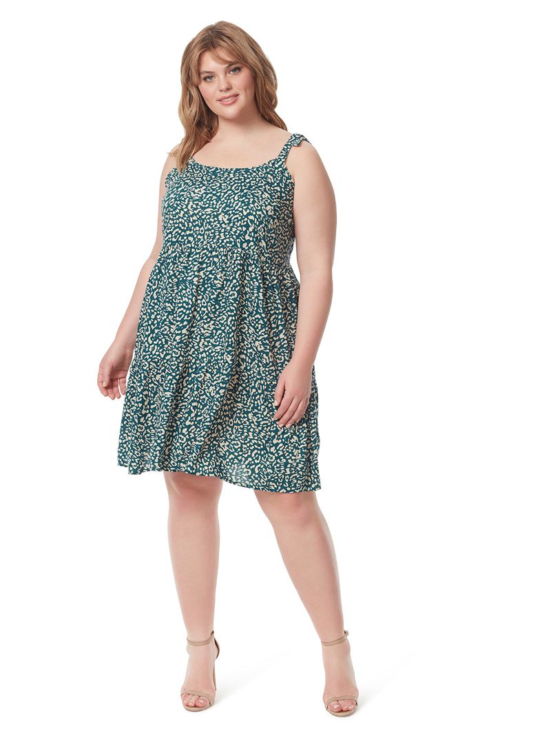 Women's Jessica Simpson Tamaryn Dress Deep Turquoise | YWLRQ-8960