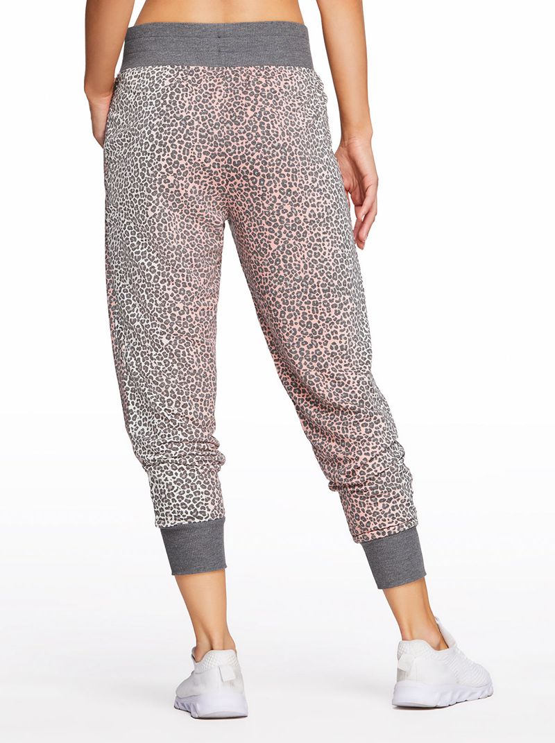 Women's Jessica Simpson Tanya Jogger Bottoms White / Black | GVEIZ-1574