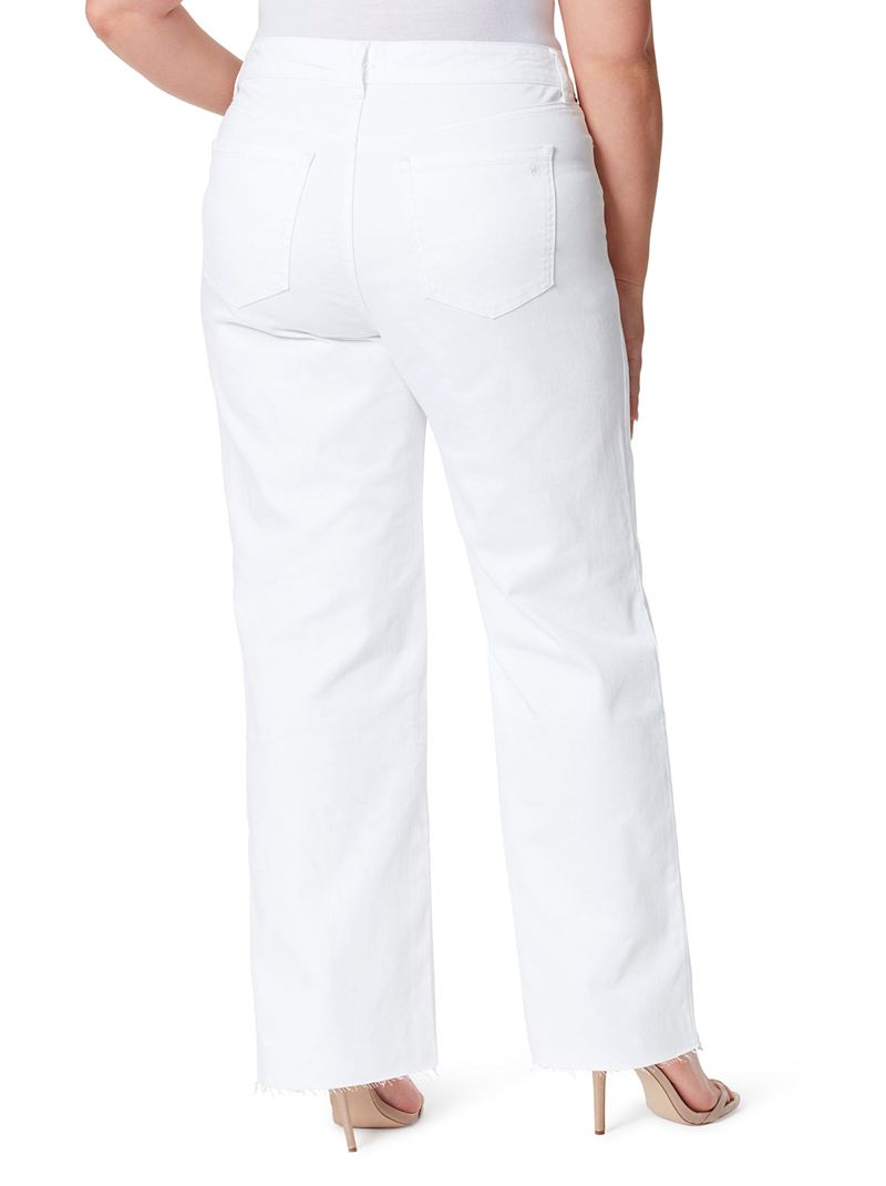 Women's Jessica Simpson Tease High Rise Wide Leg Bottoms White | NSEGK-7362