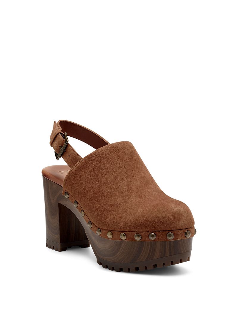 Women's Jessica Simpson Tiarah Clog Platform Shoes Brown | YHTFD-4032