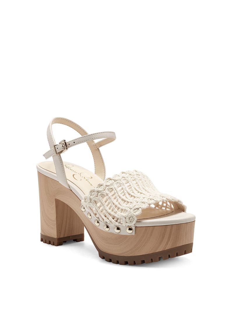 Women's Jessica Simpson Timia Platform Shoes White | CWSLN-3967