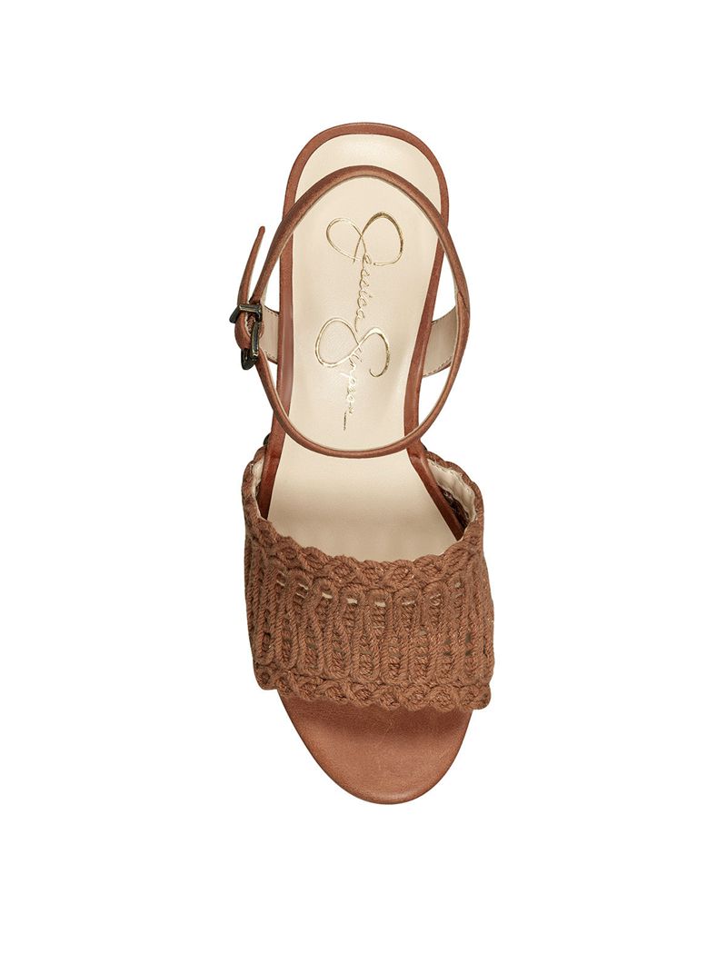 Women's Jessica Simpson Timia Sandals Beige | ZPLBU-9204