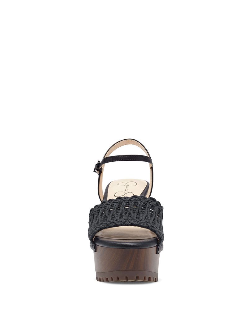 Women's Jessica Simpson Timia Sandals Black | DGWSO-7340