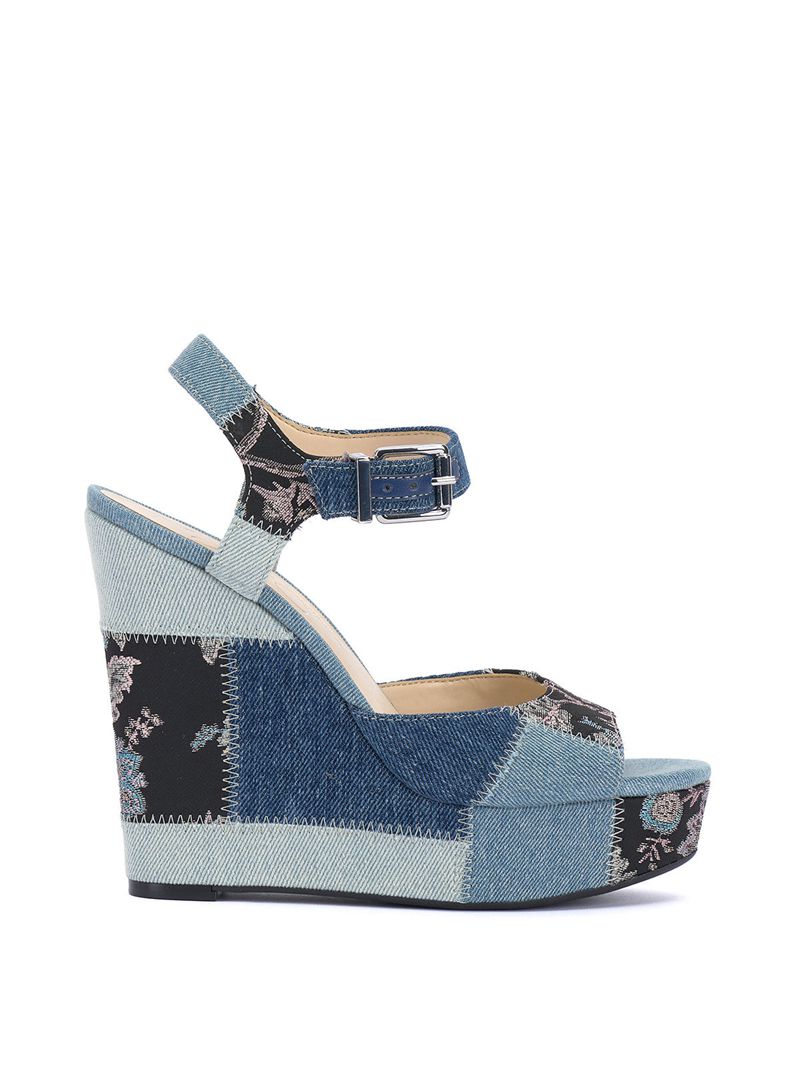 Women\'s Jessica Simpson Tonnia Sandals Blue Grey | EKWVH-9527