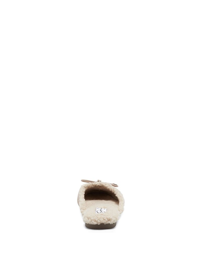 Women's Jessica Simpson Tracee Slides Beige | JRMXB-8315