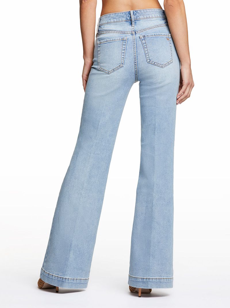 Women's Jessica Simpson True Love Wide Leg Jeans Blue | WJMKS-2971