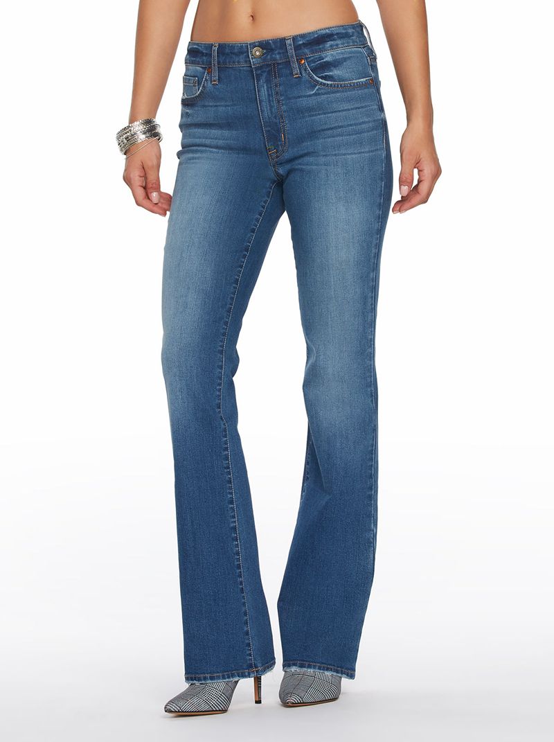 Women\'s Jessica Simpson Truly Yours Bootcut Jeans Blue | OVXPQ-7521