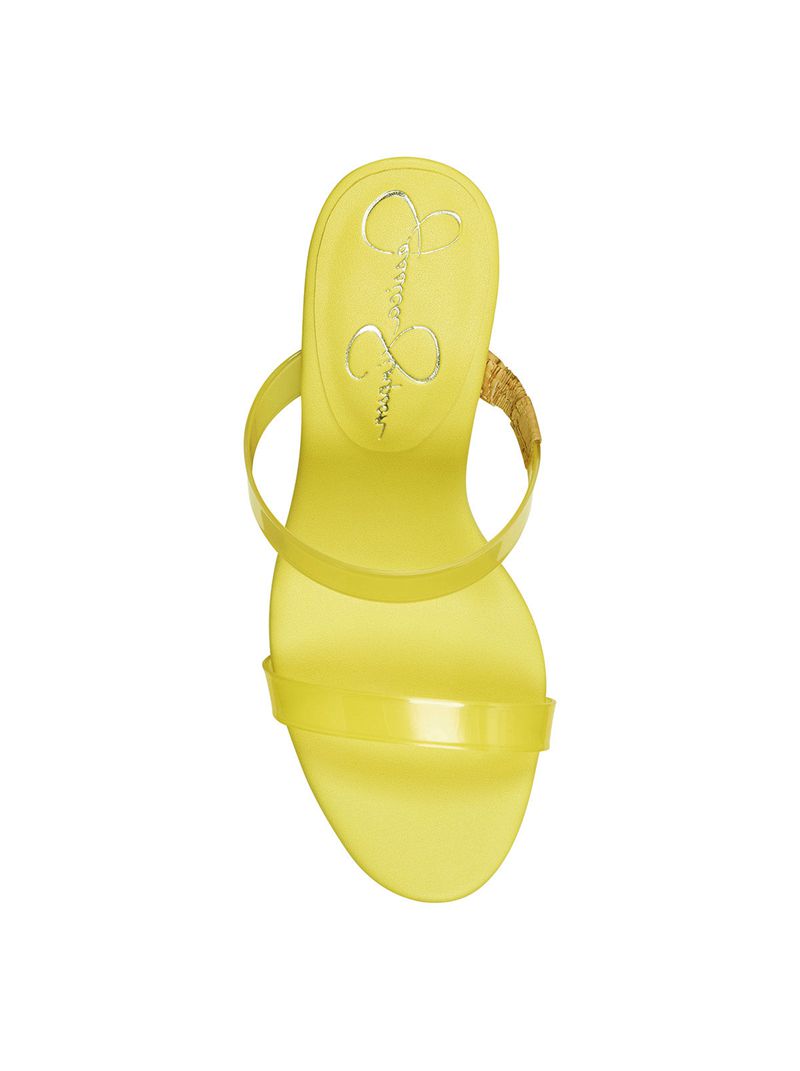 Women's Jessica Simpson Tumile Platform Shoes Yellow | HXZRT-0592