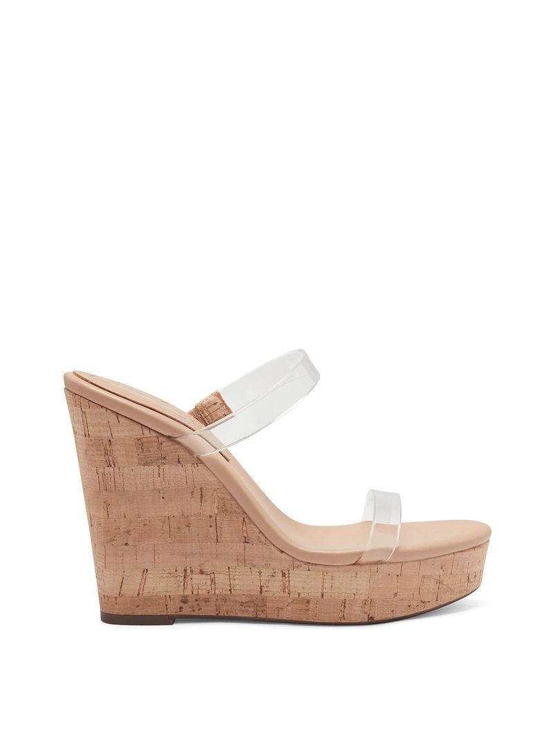 Women's Jessica Simpson Tumile Platform Shoes Transparent | VGWXH-1587