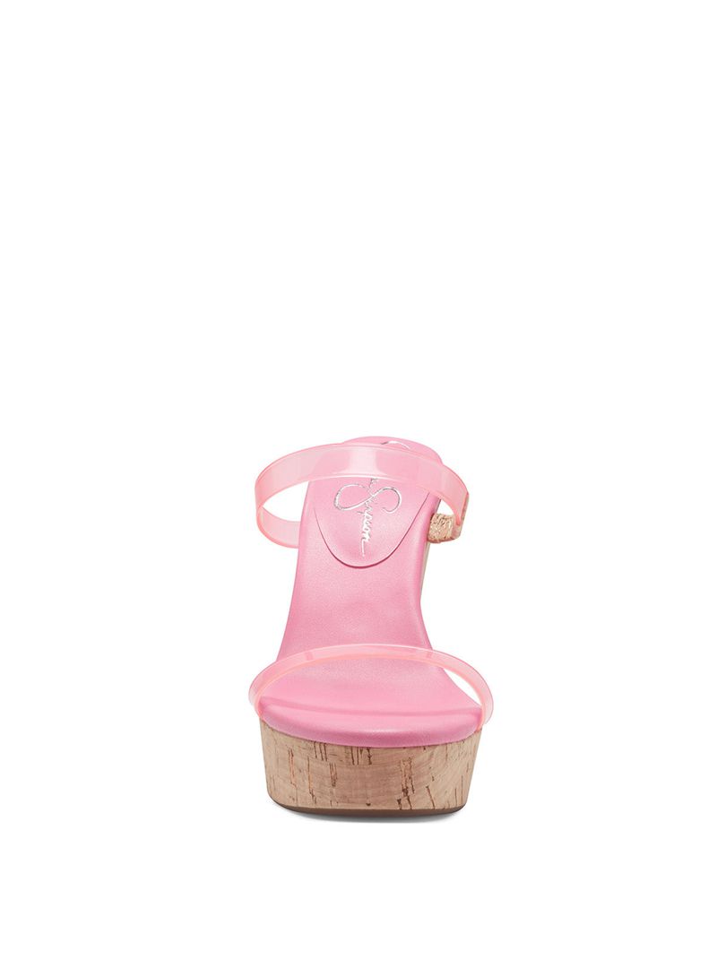 Women's Jessica Simpson Tumile Wedges Pink | UCHYE-1502