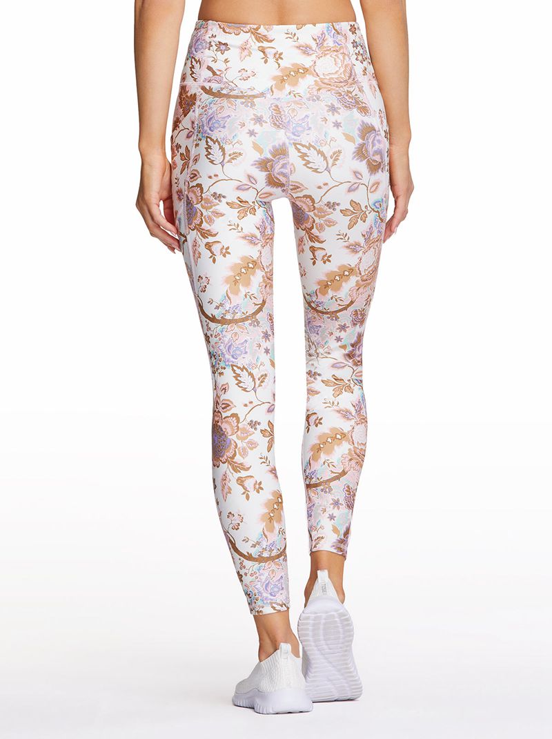 Women's Jessica Simpson Tummy Control Ankle Legg Leggings White / Beige | FHKSO-8293