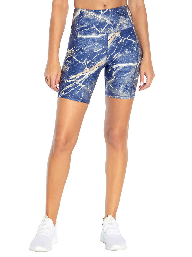 Women\'s Jessica Simpson Tummy Control Bermudas Blue | SEYQC-2806