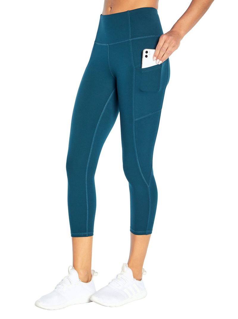 Women's Jessica Simpson Tummy Control Capris Blue | JWIOF-3049