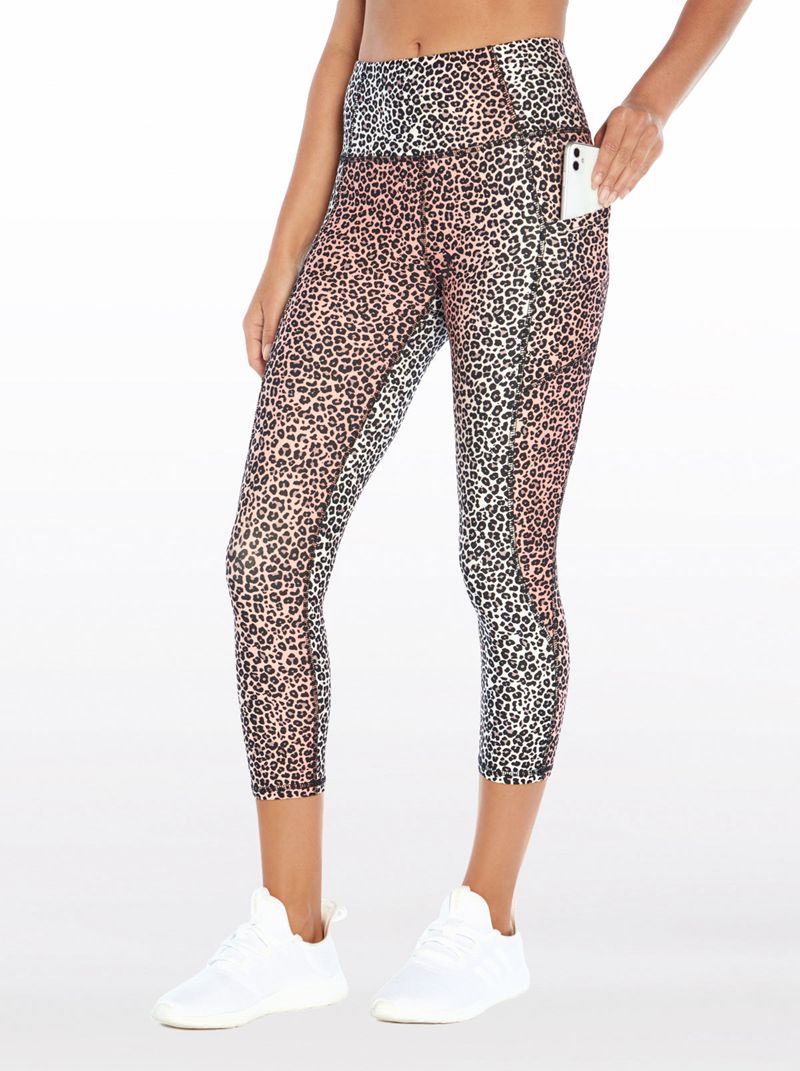 Women's Jessica Simpson Tummy Control Capris White / Black | UDGVZ-9083