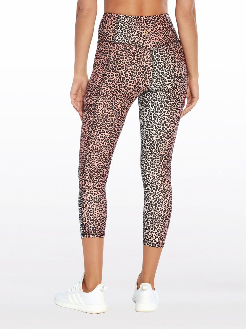 Women's Jessica Simpson Tummy Control Capris White / Black | UDGVZ-9083