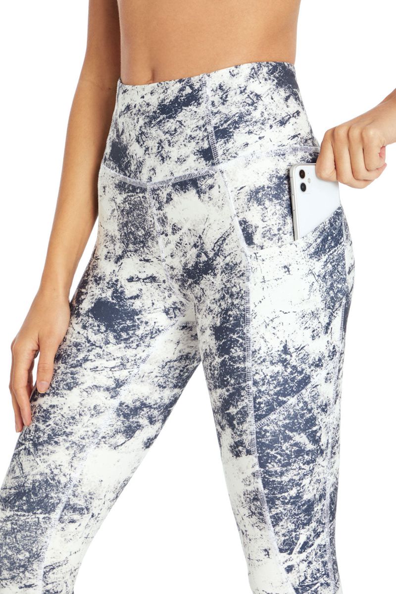 Women's Jessica Simpson Tummy Control Capris Blue Grey | WFCMN-6320