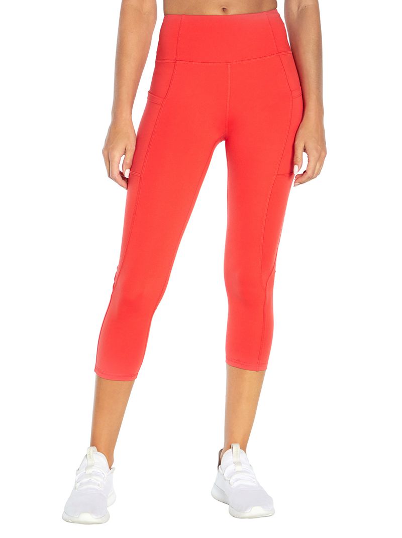 Women\'s Jessica Simpson Tummy Control Capris Red | WZYHB-9510