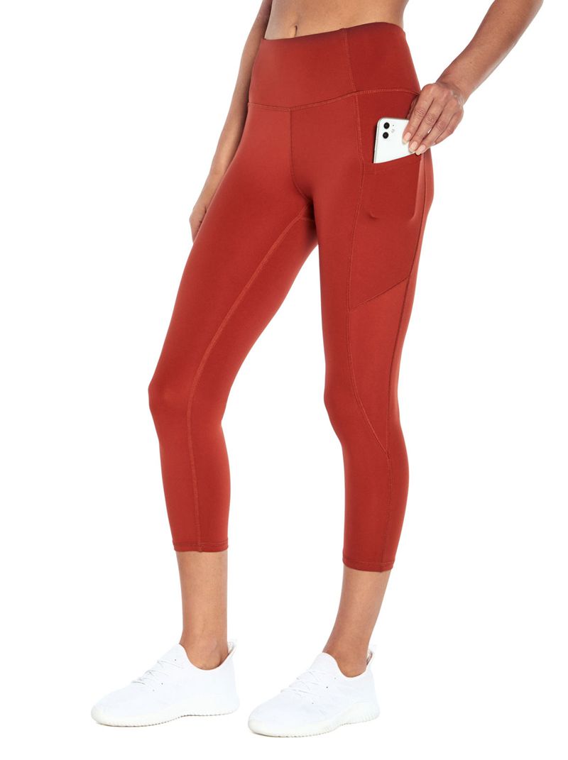 Women's Jessica Simpson Tummy Control Solid Capris Red | FYZGX-0327