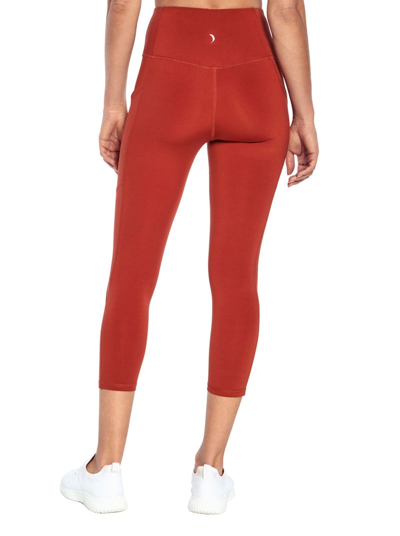 Women's Jessica Simpson Tummy Control Solid Capris Red | FYZGX-0327