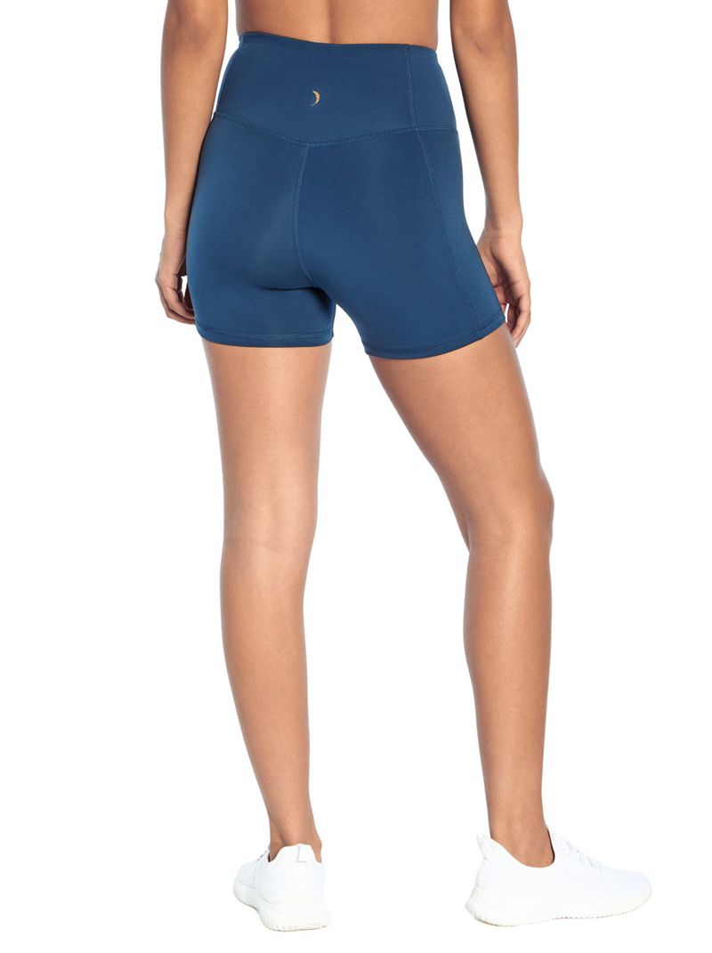 Women's Jessica Simpson Tummy Control Solid Hottie Shorts Blue | LGSJR-5687