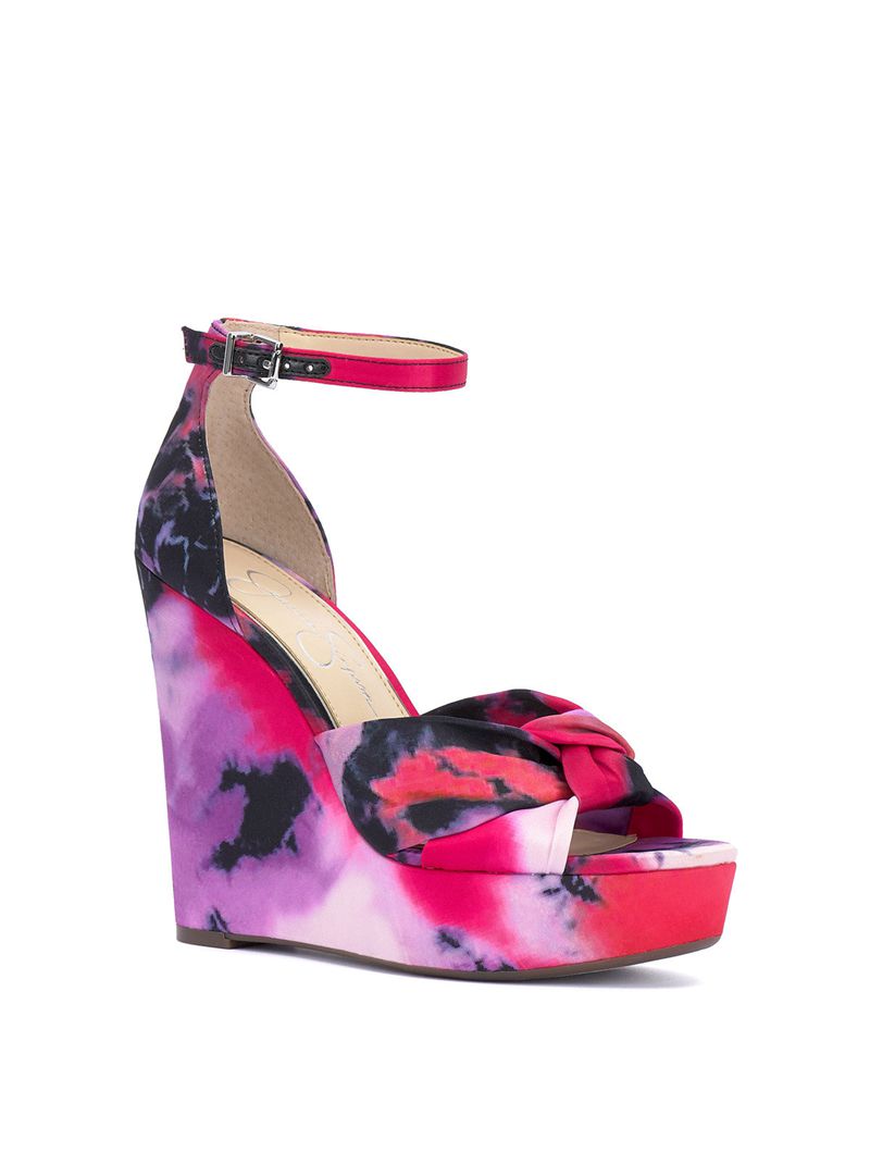 Women's Jessica Simpson Tyssie Platform Shoes Pink Purple / Multicolor | VYAFI-0759