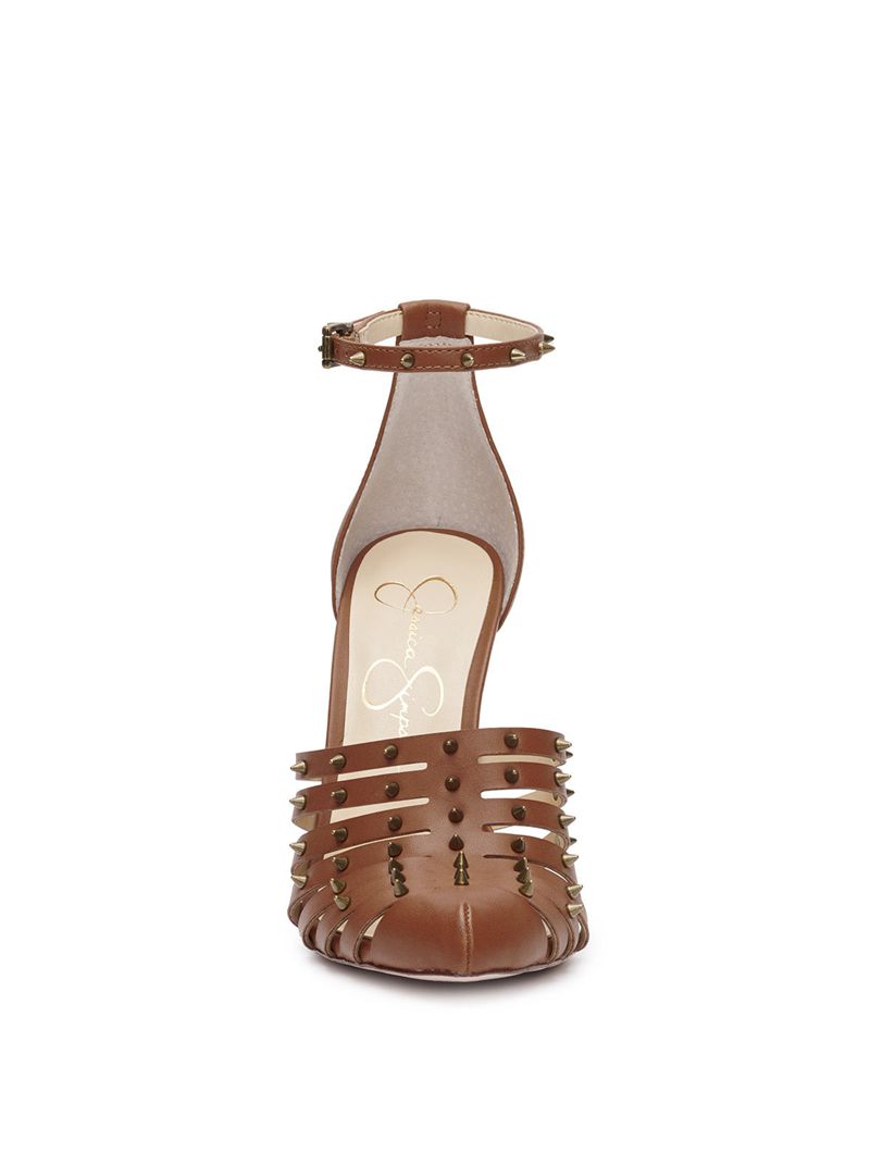 Women's Jessica Simpson Westah Sandals Brown | EONVY-5618